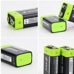 4PCS ZNTER S19 9V 400mAh USB Rechargeable 9V Lipo Battery For RC Camera Drone Accessories