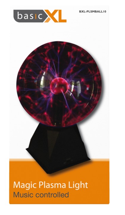 Lampara bola plasma 10'' 20cm luz disco piloto ritmo musica iluminacion decoracion magica konig - 5