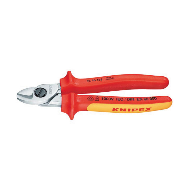 Cavo in rame e alluminio cromato cutter 165 millimetri 1000v kpx9516165 knipex - 1