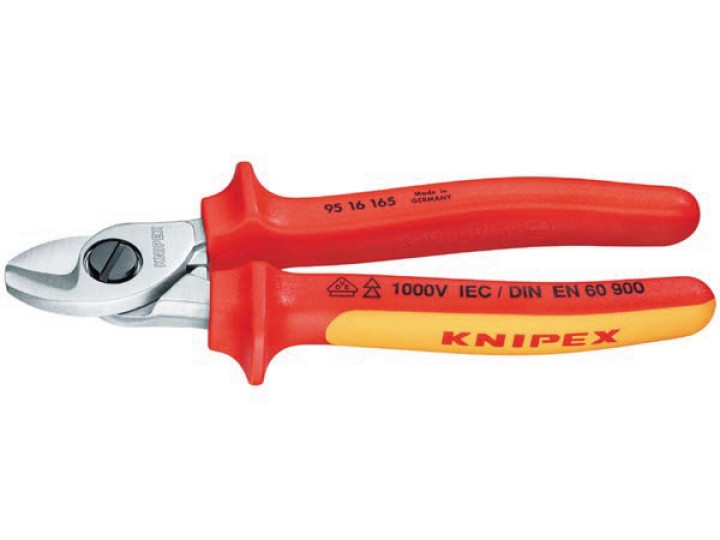 Cavo in rame e alluminio cromato cutter 165 millimetri 1000v kpx9516165 knipex - 1