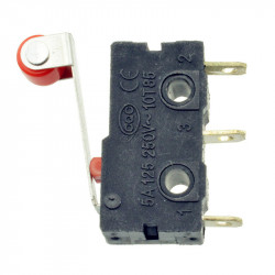 1 Pce Palanca de la palanca del rodillo Terminales de PCB Límite micro Interruptor de cierre / cierre normal eclats antivols - 1