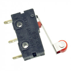 1 Pce Palanca de la palanca del rodillo Terminales de PCB Límite micro Interruptor de cierre / cierre normal eclats antivols - 4