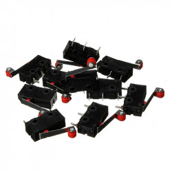 10 Pce Roller Lever Arm PCB Terminals Micro Limit Normal Close/Open Switch KW12-3 Switches 5A eclats antivols - 4