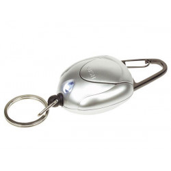Keychain with white led light and extendable cord velleman - 1