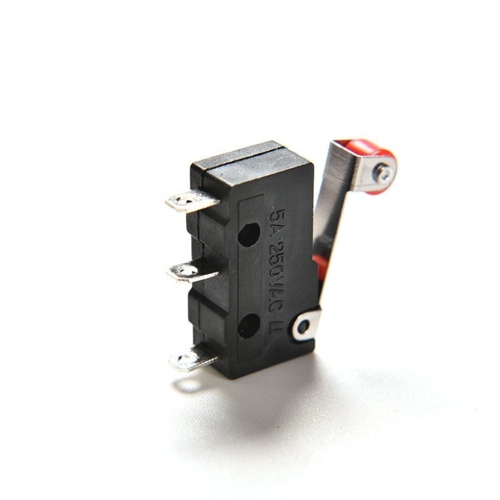 2 Pce Roller Lever Arm PCB Terminals Micro Limit Normal Close/Open Switch KW12-3 Switches 5A eclats antivols - 8