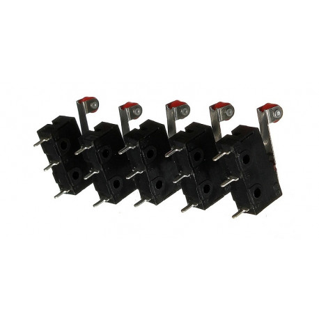 5 Pce Roller Lever Arm PCB Terminals Micro Limit Normal Close/Open Switch KW12-3 Switches 5A eclats antivols - 8