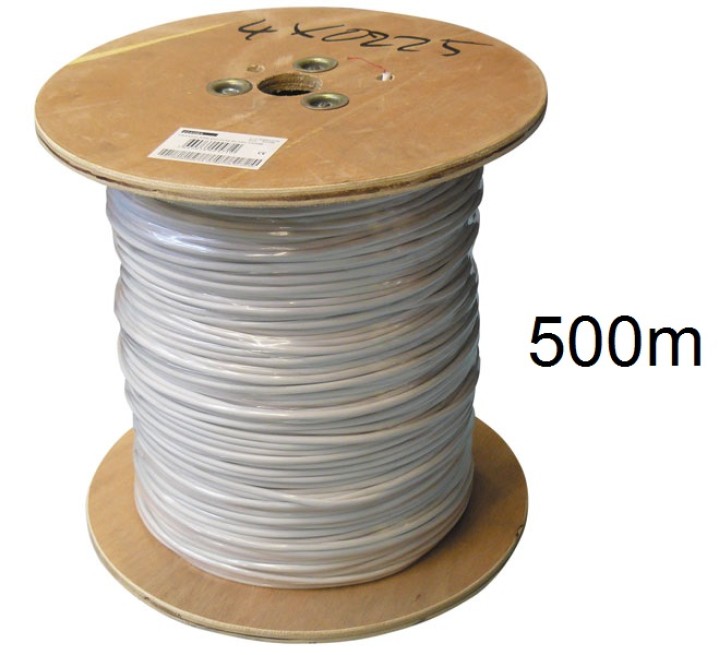 Flexibles kabel 4x0.22 weiß ø4mm 1m fur alarmanlage cae - 1