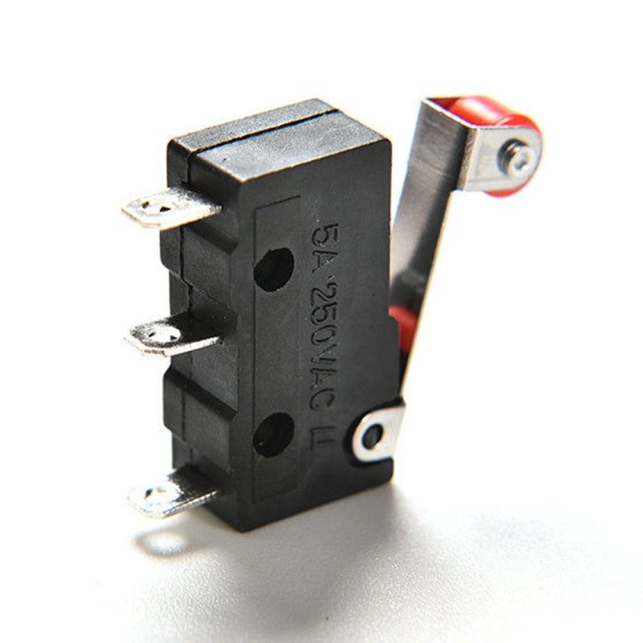 5 Stück Rollenhebel Arm PCB Terminals Micro Limit Normal Schließen / Öffnen Schalter KW12-3 schalter 5A eclats antivols - 4