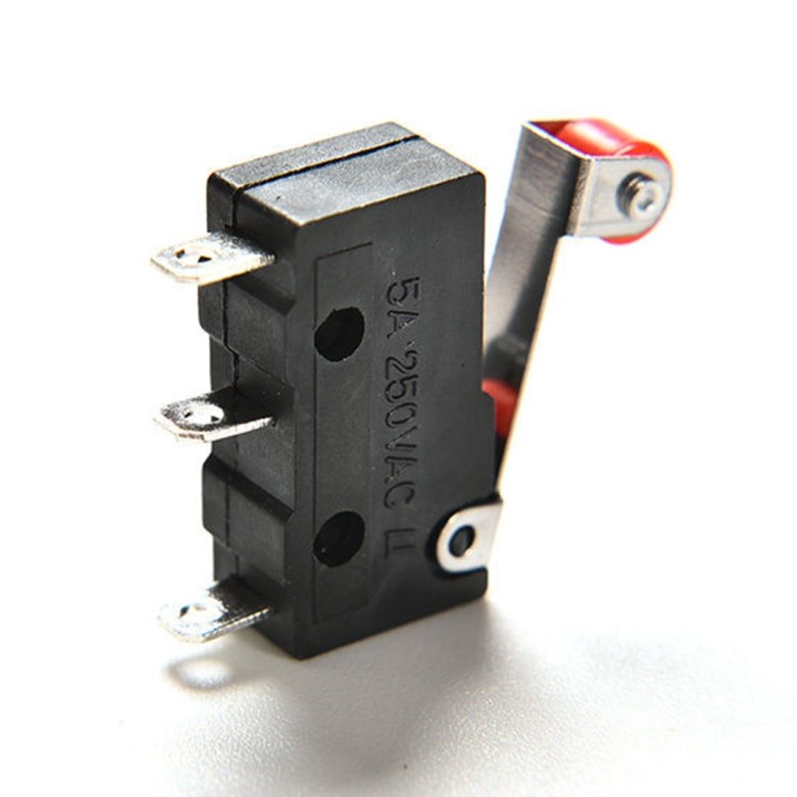 5 Pce Palanca de la palanca del rodillo Terminales de PCB Límite micro Interruptor de cierre / cierre normal eclats antivols - 4