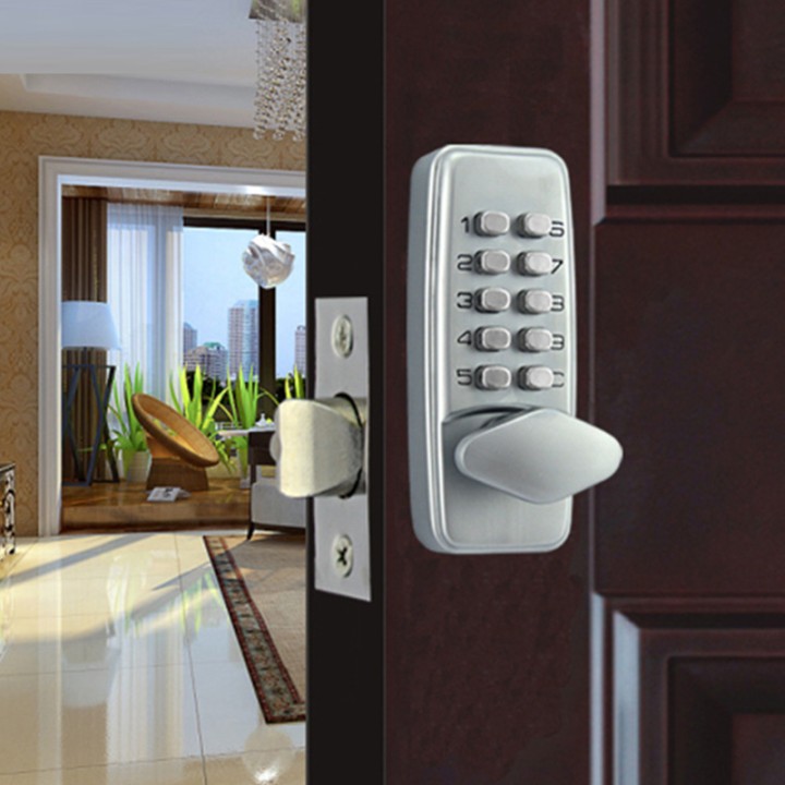 Zinklegierung Miniatur Mechanische Zahlenschloss Numberal Deadbolt Tür Digital Lock Keyless Passwort Nicht-Power Spezialschloss 
