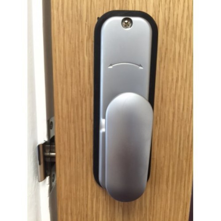Türschloss mit Digitaldruckknopf Chrom Satin Borg 2201 eclats antivols - 4