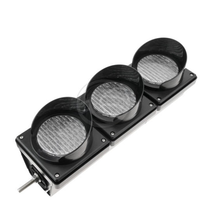 Semaforo per esterni IP65 3 x 100mm 220V LED verde arancione rosso SM32 semaforo eclats antivols - 3