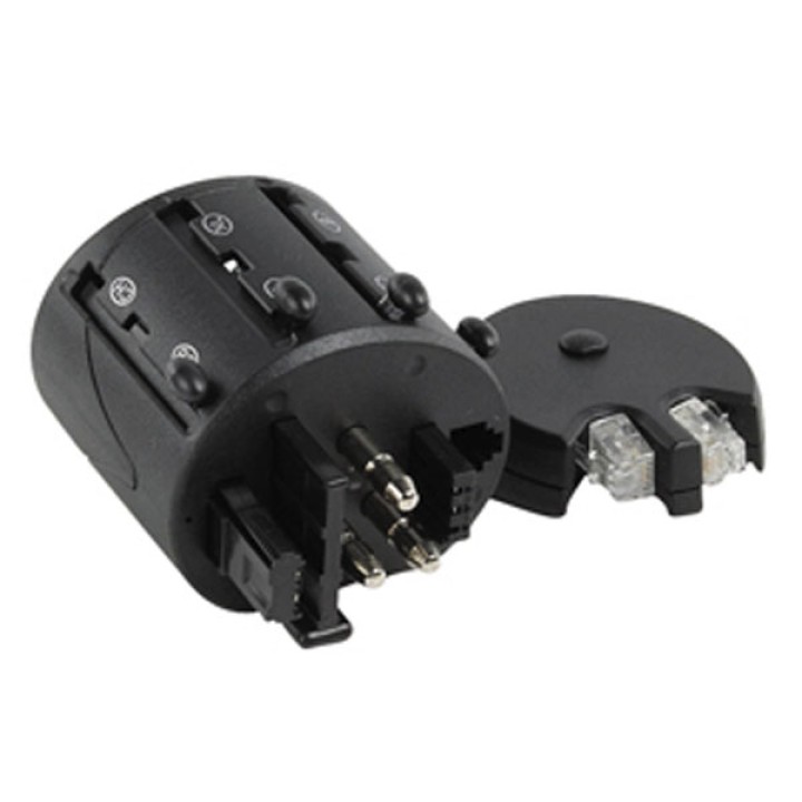 Adaptador para telefono modem 80 paises viaje austria belgica suiza italia alemania francia reino unido konig - 1