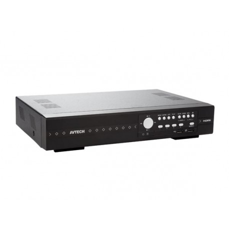 Hd cctv 4-channel real-time hybrid recorder pusch video status eagle eyes ivs nvr dvr4t3 velleman - 4
