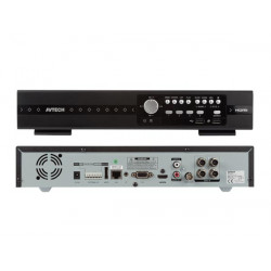 Hd cctv 4-channel real-time hybrid recorder pusch video status eagle eyes ivs nvr dvr4t3 velleman - 1