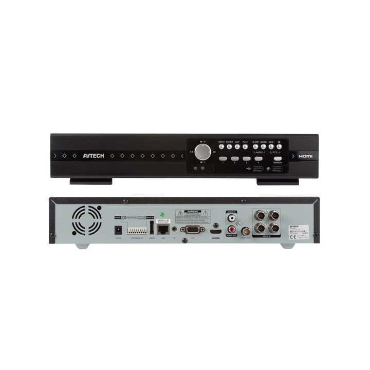 Videoregistratore a 4 canali HD cctv ibrido, spinge video status eagle eyesivs nvr dvr4t3 velleman - 1