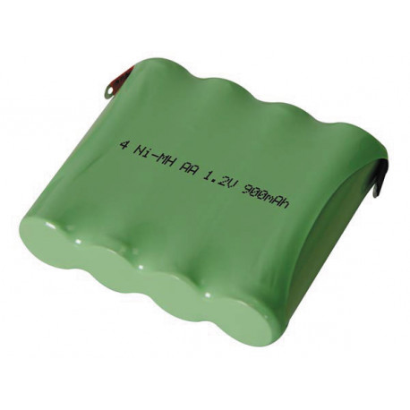 Ni mh pack 4 8v 900mah with solder tags velleman - 1