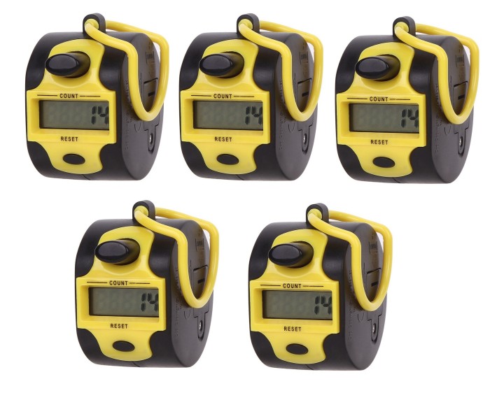 Digital tally counter 5 digits counts from 0 - 99999 accurate attendance counts, lap counts, golf scores and tallies eclats anti