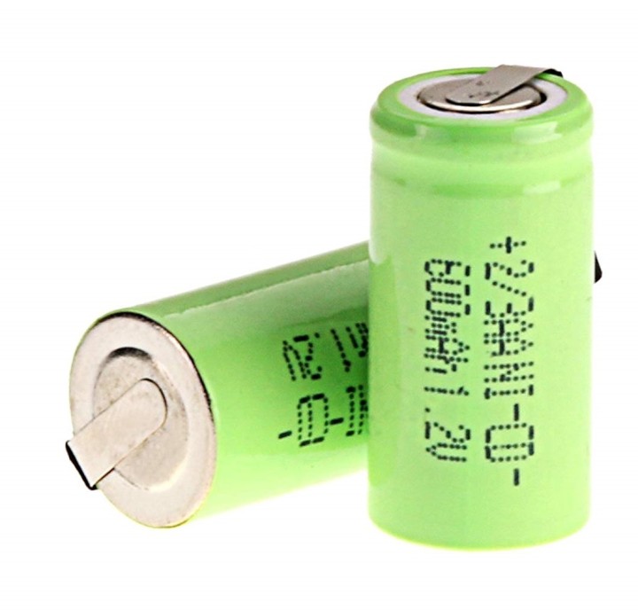 1 rechargeable battery 2 / 3AA Ni-Cd 600mAh 1.2v Energy Class A ++ eclats antivols - 2