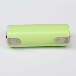 2 x 1.2V 2/3AAA rechargeable battery 400mah 2/3 AAA ni-mh nimh cell with tab pins for electric shaver razor cordless eclats anti