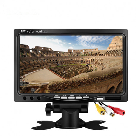 Monitor audio LCD TFT da 7 pollici 800x480 per telecamere retrovisive per auto, DVD per auto, videocamera eclats antivols - 5