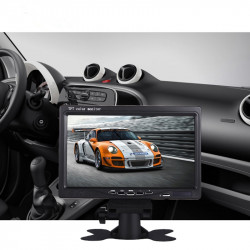 7 inch 800x480 TFT LCD audio monitor for Car Rearview Cameras, Car DVD, Serveillance Camera with 2 ways AV eclats antivols - 4