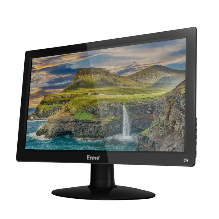 Bildschirm 15,6 Zoll IPS-LCD-Monitor HD 1920x1080-Farb-Display Video Anzeige Audio mit AV-Eingang / VGA / BNC / USB eclats antiv