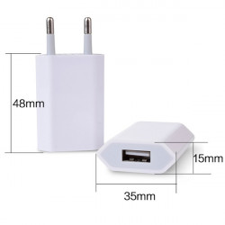 5V 1A Wall Charger USB Travel Moblie Phone EU AC Plug Power Adapter for iPhone 4/4s/5/5s/6s/6Plus for Sumsung eclats antivols - 
