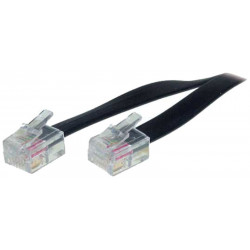 Rj11 6p4c telephone cable 3m 8p4c rj45 to 3.0 hqbf t017 phone plug cable eclats antivols - 1
