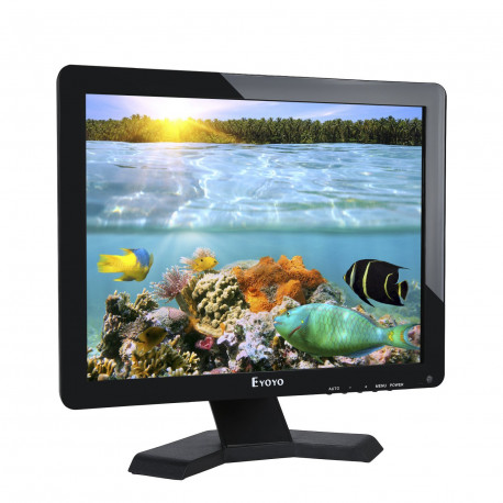 17 Inch LCD Monitor Panoramic1280x1024 Resolution 4: 3 FHD 1080P HD Video Screen HDMI BNC VGA USB AV In eclats antivols - 6