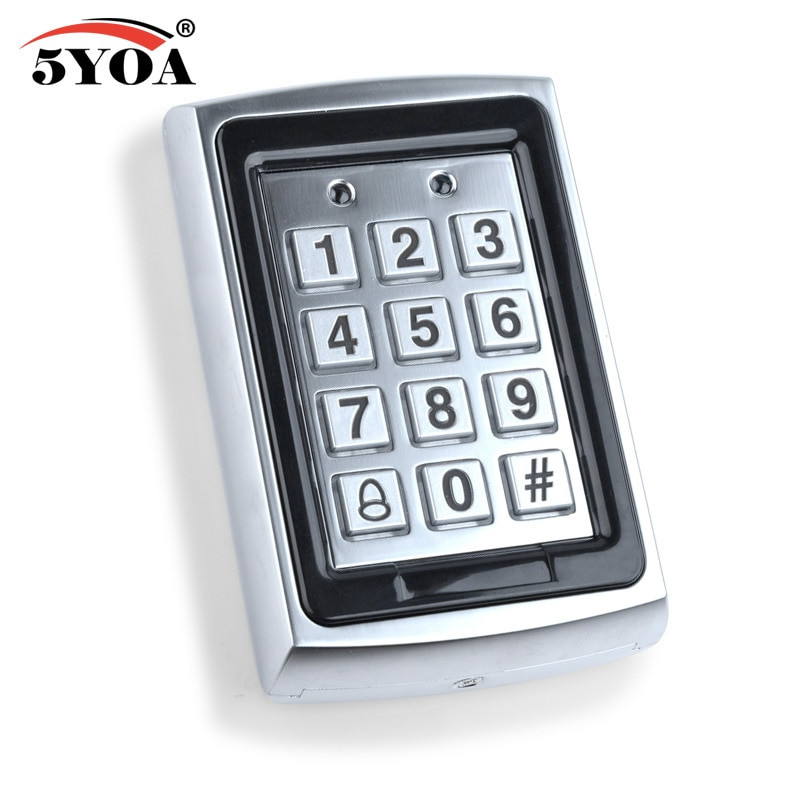 Metal 125KHz RFID Card+Password Door Access Control Keypad Access Keypad 