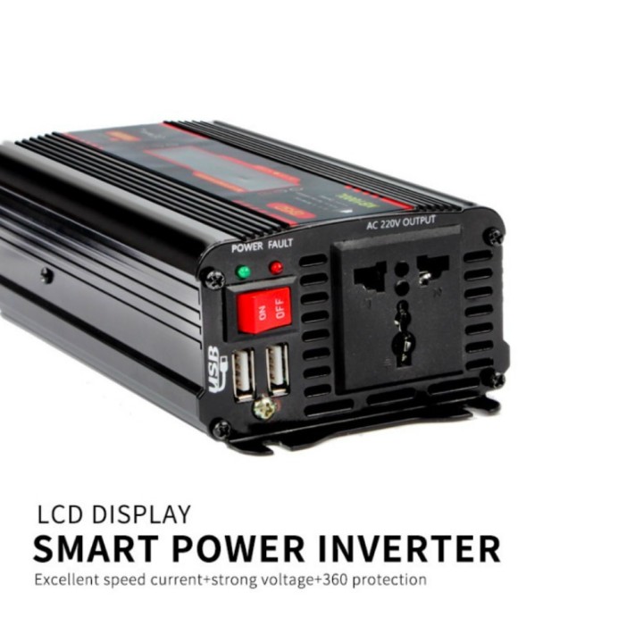 Convertisseur 220v 12v 600 Watts pure sinusoide changeur de tension jr international - 5