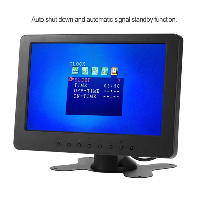 Moniteur audio video 18cm couleur 7 pouce 12v pour 2 cameras lcd telecommande surveillance jr international - 6