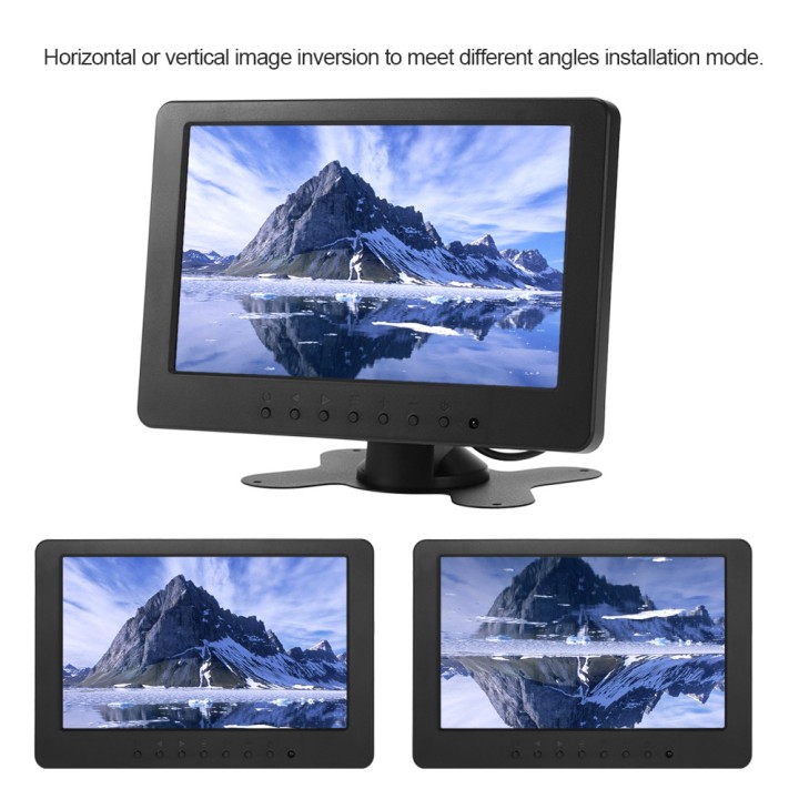 Moniteur audio video 18cm couleur 7 pouce 12v pour 2 cameras lcd telecommande surveillance jr international - 10