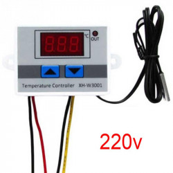 220 V 10A DM-W3001 Termostato digitale a 3 cifre LED per Arduino Termostato  freddo / caldo con sensore sonda NTC