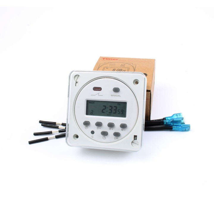 Horloge programmateur Cn101 + Coffre + 4 fil minuterie numérique 220v 16a LCD programmable cn101a eclats antivols - 9