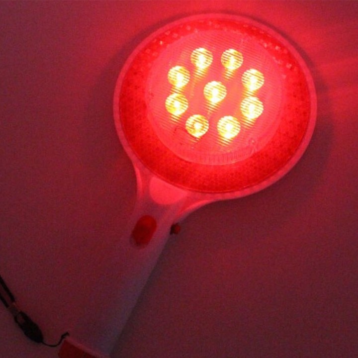 Dos vías de mano Recargable LED Señal de tráfico Luz de parada Lámpara Indicador de coche jr international - 2