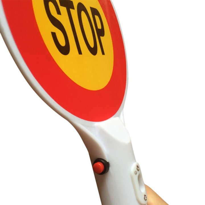 Zwei-Wege-Handheld wiederaufladbare LED Verkehrszeichen Stop Light Lampe Auto jr international - 3