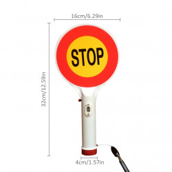 Two-Way Handheld Rechargeable LED Traffic Sign Stop Light Lamp Car Indicator jr international - 4