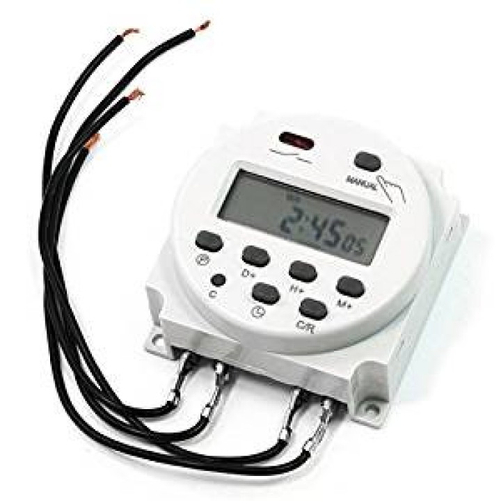 Horloge hebdomadaire Cn101 12v 16a LCD + 4 fils Minuteur Relais commutateur programmable jr international - 2