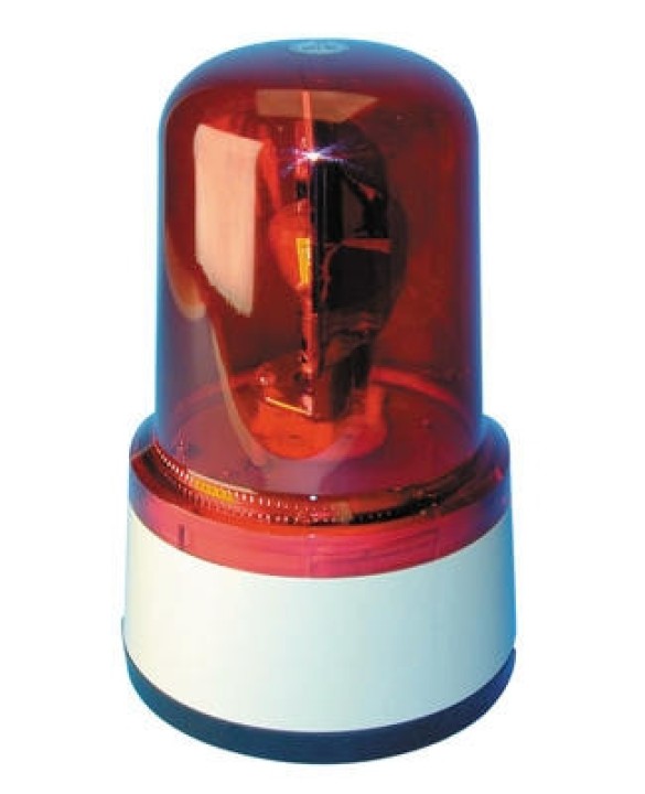 Girofaro fisso 12vcc 10w rosso rb101 girofari elettrici fissi colore rosso