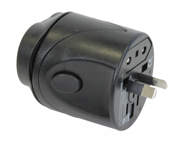 Adaptador enchufe electrico viaje 150 pais europa america usa gran bretana uk australia jr international - 4