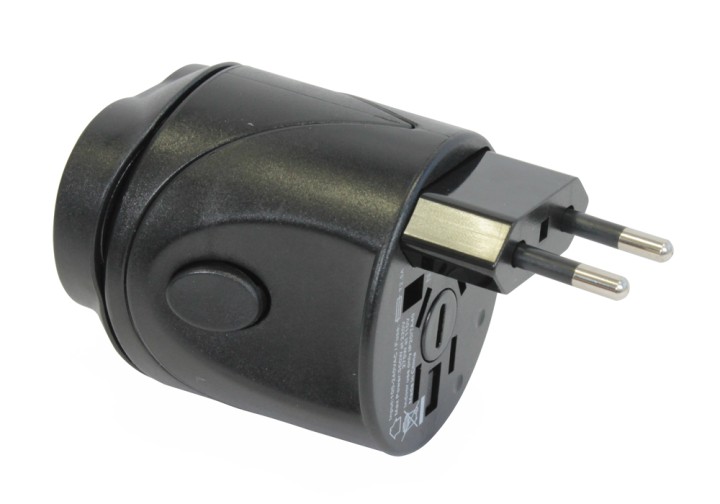 Adaptador enchufe electrico viaje 150 pais europa america usa gran bretana uk australia jr international - 5