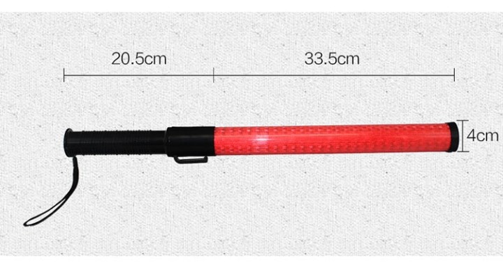 10 Baton luce GM torcia ricaricabile rosso segnalazione polizia stradale aereo aeroplano jr  international - 5