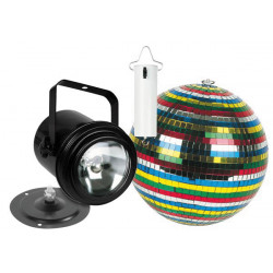 Disco proiettore di luce kit lampadina con 36 sfaccettata palla di colore 15 centimetri vdlprom3 velleman - 1