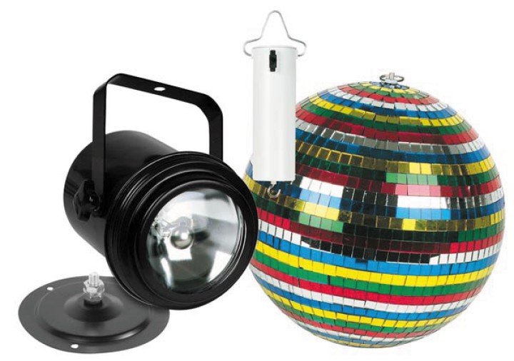 Disco proiettore di luce kit lampadina con 36 sfaccettata palla di colore 15 centimetri vdlprom3 velleman - 1