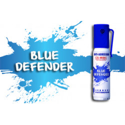 Difesa spray cs gas blu defender blu 2% 25ml spray bomba stordente lagrymogene
