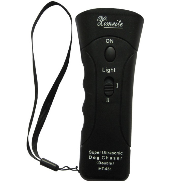 Il doppio dirige ultrasuoni scacciacani / Super Dog Chaser e traning cane con luce LED e laser 4 in 1 jr international - 1