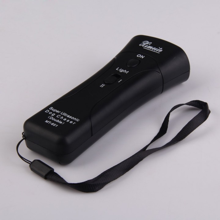 Il doppio dirige ultrasuoni scacciacani / Super Dog Chaser e traning cane con luce LED e laser 4 in 1 jr international - 6
