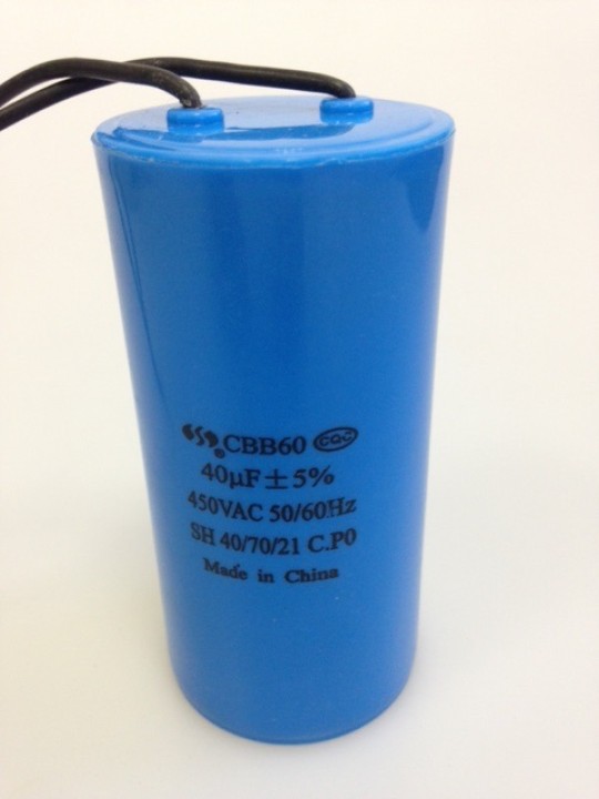 Capacitor 40.uf  450 v cable fixapart - 1